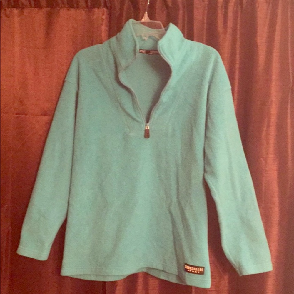 Fluffy cotton sweater blue